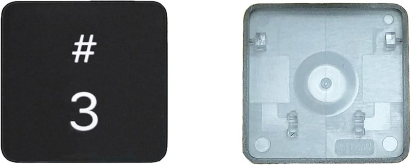 GRMTRV Replacement Individual Key Cap Hinge for MacBook Air 13'' 15'' M3 M4 A3113 A3114 A3240 A3241, 14'' 16'' Pro/Max M4 A3185 A3186 A3401 A3112 A3403 2024-2025 (3) - Image 2